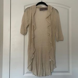 Crochet cream cardigan